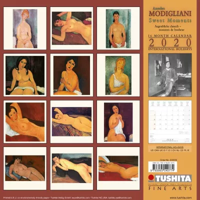 Календар 2020 - Amadeo Modigliani - Sweet Moments 
